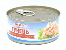 Тунец "TUNTSOFF" салатный в собственном соку, 170 г, (8852111028082)