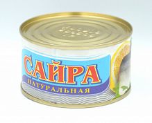 Сайра "Баренц Си" натуральная, 240 г, (4820061980051)