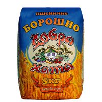 Борошно пшеничне "Добра Хата" в/г 5 кг (4820044690151)