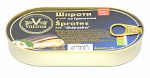 Шпроты "VALMIS" в масле по-Гданьск, 170 г, (4751029290847)