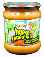Икра из кабачков «Happy», с / б 450 г, (4820149161334)