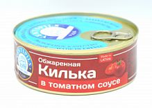 Несколько "Вентспилс" обжаренная в томатном соусе, 240 г, (4751003922634)