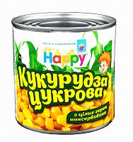 Кукурудза консервована «Happy», з/б 420 г, (4820149161327)